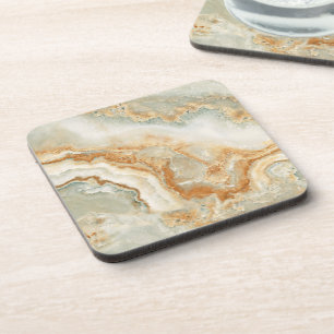 Dessous-de-verre Texture de pierre marron et beige