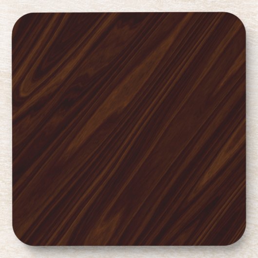Dessous-de-verre Texture en bois foncé (Devant)