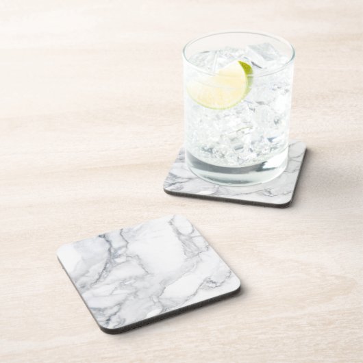Dessous-de-verre texture Marbre blanc (Côté Droit)