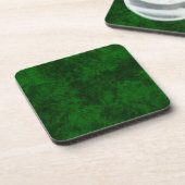 Dessous-de-verre texture vert foncé texturé en marbre de daim grani (Côté gauche)