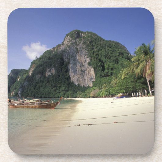 Dessous-de-verre Thaïlande, mer d'Andaman, île de Ko Phi Phi, plage (Devant)