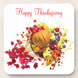 Dessous-de-verre Thanksgiving Cornucopia