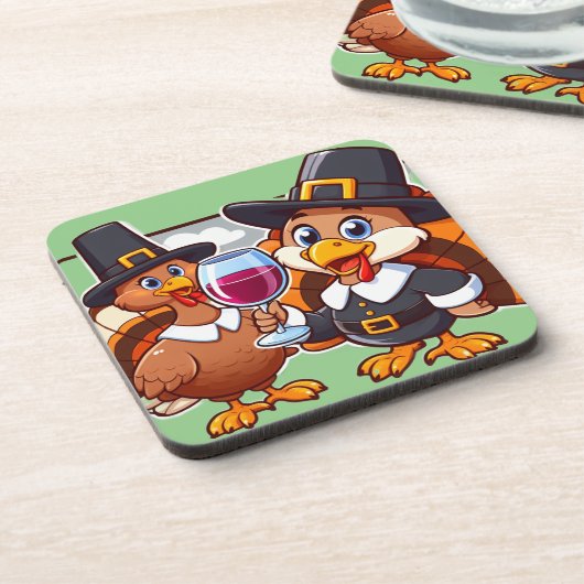 Dessous-de-verre Thanksgiving fun (Côté gauche)