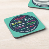 Dessous-de-verre "That About Covers It" Progressive Coaster Set (Côté gauche)