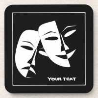 Théâtre Masque Comédie Tragédie Noir Blanc Personn