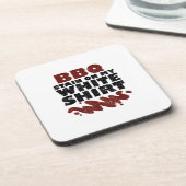 Dessous-de-verre Tige barbecue sur mon blanc (Côté gauche)