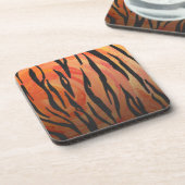 Dessous-de-verre Tiger chaud orange et noir (Côté gauche)