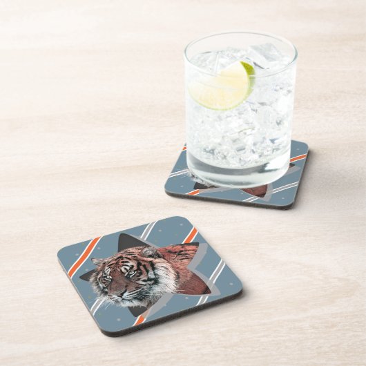Dessous de verre Tiger moderne pour lui (Côté Droit)