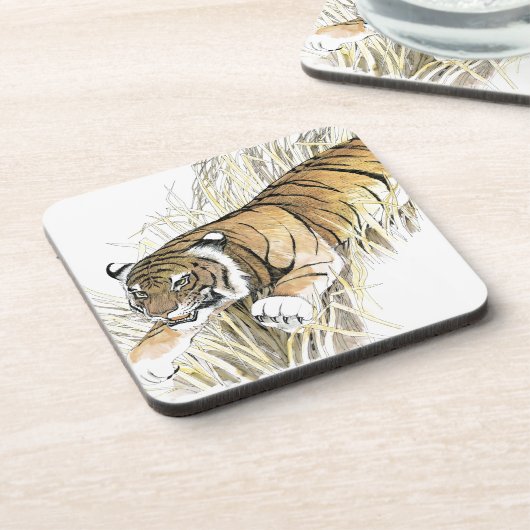 Dessous-de-verre Tigre (Côté gauche)