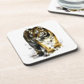 Dessous-de-verre Tigre (Côté gauche)