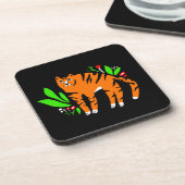 Dessous-de-verre Tigre à flowers (Côté gauche)