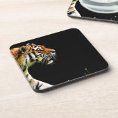 Dessous-de-verre Tigre approchant - Oeuvres d'art d'animaux sauvage (Côté gauche)