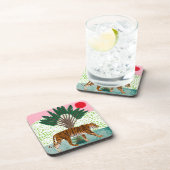 Dessous-de-verre Tigre au coucher du soleil (Côté Droit)