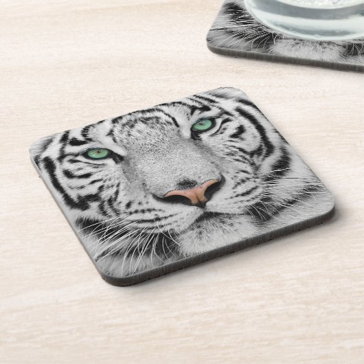 Dessous-de-verre Tigre blanc (Côté gauche)