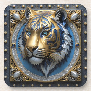 Dessous-de-verre Tigre bleu
