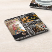 Dessous-de-verre Tigre & Couple Impression d'art (Côté gauche)