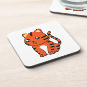 Dessous-de-verre Tigre mignon (Côté gauche)