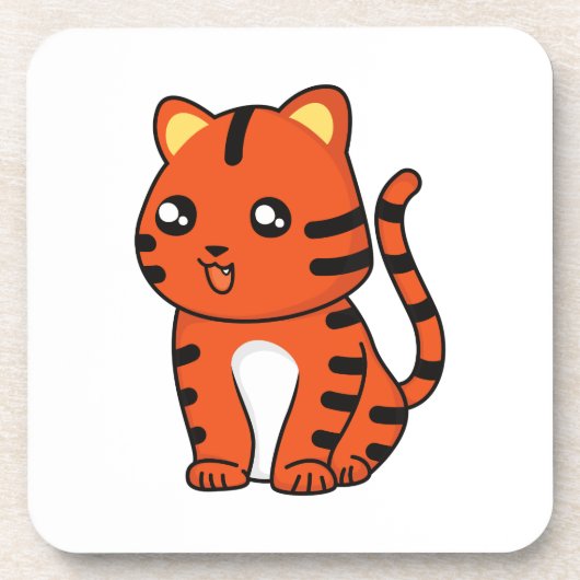 Dessous-de-verre Tigre mignon (Devant)