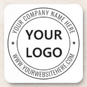 Dessous-de-verre Timbre d'entreprise du logo d'entreprise personnal (Devant)