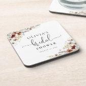 Dessous-de-verre Tiny Wildflower Fête de Mariage (Côté gauche)