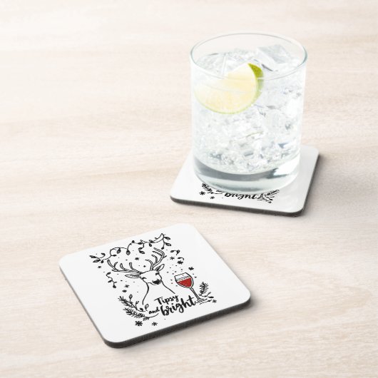 Dessous-de-verre Tipsy et Bright Deer (Côté Droit)