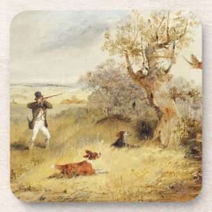 Dessous-de-verre Tir de faisan (huile sur la toile) 2