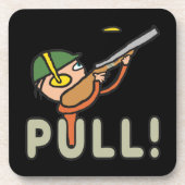 Dessous-de-verre Tir sur le piège de Pigeon d'argile (Devant)