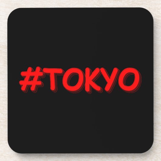 Dessous-de-verre "#Tokyo" Joli Design. Commandez dès maintenant (Devant)