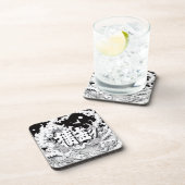 Dessous-de-verre Tokyo Noir et Blanc (Côté Droit)