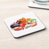 Dessous-de-verre Tomates Asparagus Beets Aquarelle Légumes (Côté gauche)