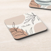 Dessous-de-verre Tonalité de la Terre botanique éclaboussant avec l (Côté gauche)