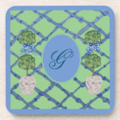 Dessous-de-verre Topiaire peint Chinoiserie Ginger Jars Jar (Devant)