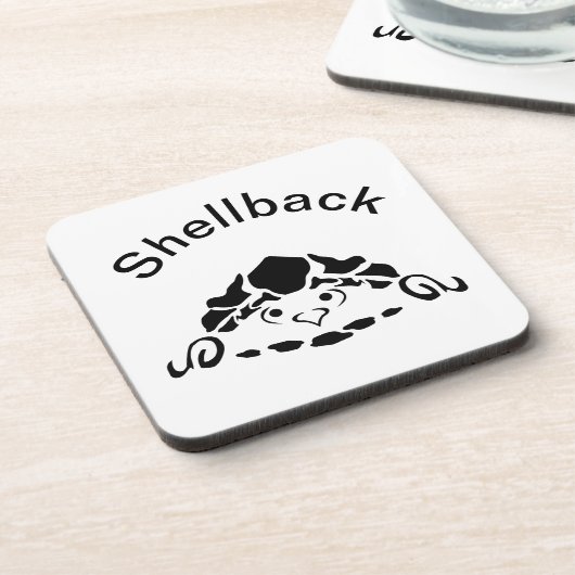 Dessous-de-verre Tortue effrayée se cachant dans sa coque (Côté gauche)