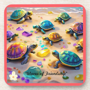 Dessous-de-verre "Tortues dans le soleil"