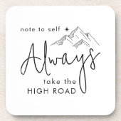 Dessous-de-verre Toujours prendre la route haute motivation (Devant)