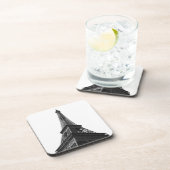 Dessous-de-verre Tour Eiffel Noir & Blanc Paris Voyage européen (Côté Droit)