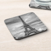 Dessous-de-verre Tour Eiffel noir et blanc Paris France (Côté gauche)