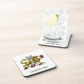 Dessous-de-verre Tour Lion Fleur de Lis Crest Emblem C (Côté Droit)