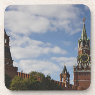 Dessous-de-verre Tour Spasskaya sur la Place Rouge, Moscou, Russie