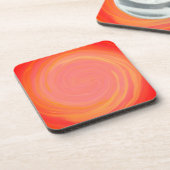 Dessous-de-verre Tourbillon de flamme orange (Côté gauche)