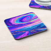 Dessous-de-verre Tourbillon Violet (Côté gauche)