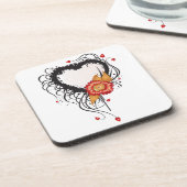 Dessous-de-verre Tournesol du coeur noir (Côté gauche)