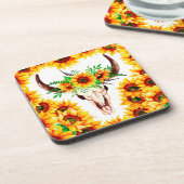 Dessous-de-verre Tournesol et Taureau (Côté gauche)