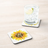 Dessous-de-verre Tournesol personnalisé (Côté Droit)