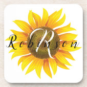 Dessous-de-verre Tournesol personnalisé (Devant)