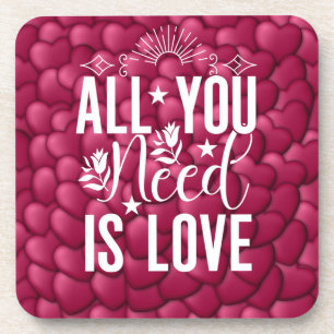 Dessous-de-verre Tout ce dont vous avez besoin est Love-20230