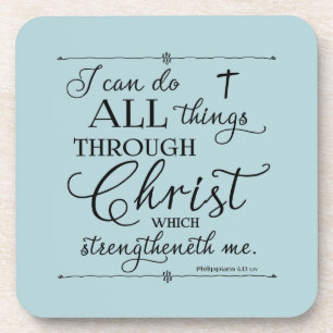 Dessous-de-verre Toutes choses par Christ - Philippiens 4:13