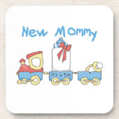 Dessous-de-verre Train New Mommy C'est un petit cadeau (Devant)