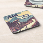 Dessous-de-verre Train quand d'autres ne feront pas de vélo (Côté gauche)