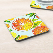 Dessous-de-verre Tranches d'orange : L'art des agrumes (Côté gauche)